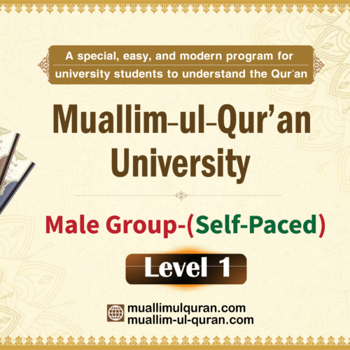MQ Level 1, Self-paced course for University Students - Male Group