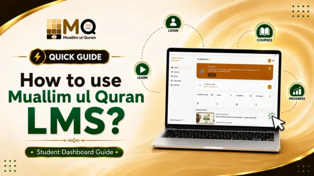 Muallim-ul-Qur'an LMS Quick Guide - Step By Step

In this video, we’ll guide you through the LMS on the Muallim-ul-Qur’an website for student courses. 🌐🎓
Follow along and get started on your journey to understanding the Qur’an today!

👉 Visit: https://www.rfr.bz/i3fd40103

#MuallimulQuran #MuallimulQuranCourses #QuranUnderstanding #OnlineLearning #IslamicEducation #HowToJoin #AbSamjhayGaQuranHarPakistani